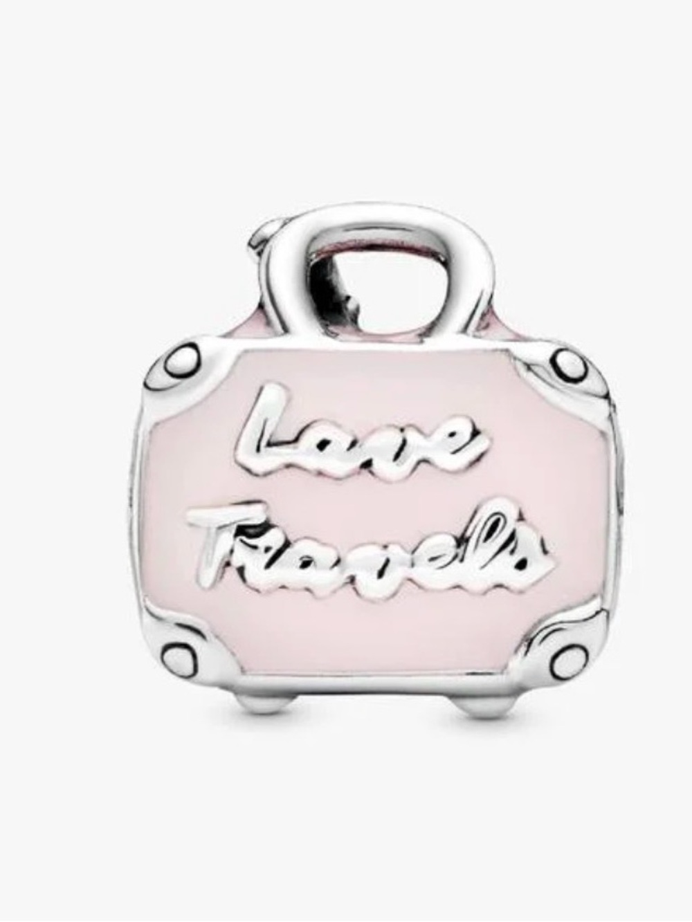 Pandora Pink Enamel 'Love Travels' Suitcase Charm